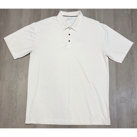 Nike Golf Polo Shirt Men's Size XL Dri-Fit White Lightweight Yamaha Embroidered